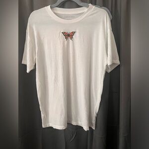 Boyfriend style butterfly American eagle shirt